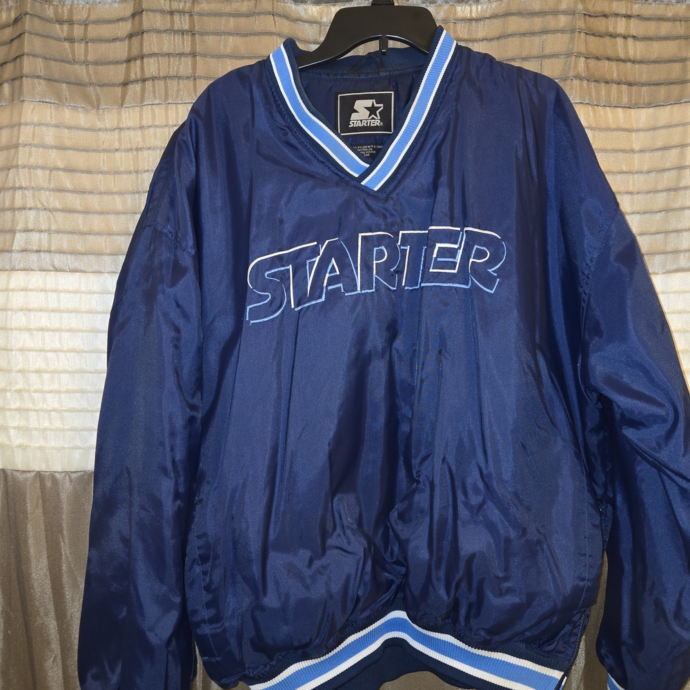 Starter Navy Blue V-Neck Jacket